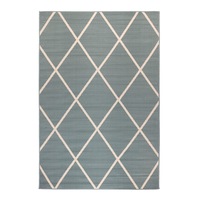 Oudoor Rug Geometric Modern Floor Rug Tucson Aqua Area Rug Patio Porch Terrace - Weatherproof Rug, Recycled Plastic, Sustainable, Eco Friendly UV Resistant, Durable Outdoor, Patio Rug, Fade Resistant