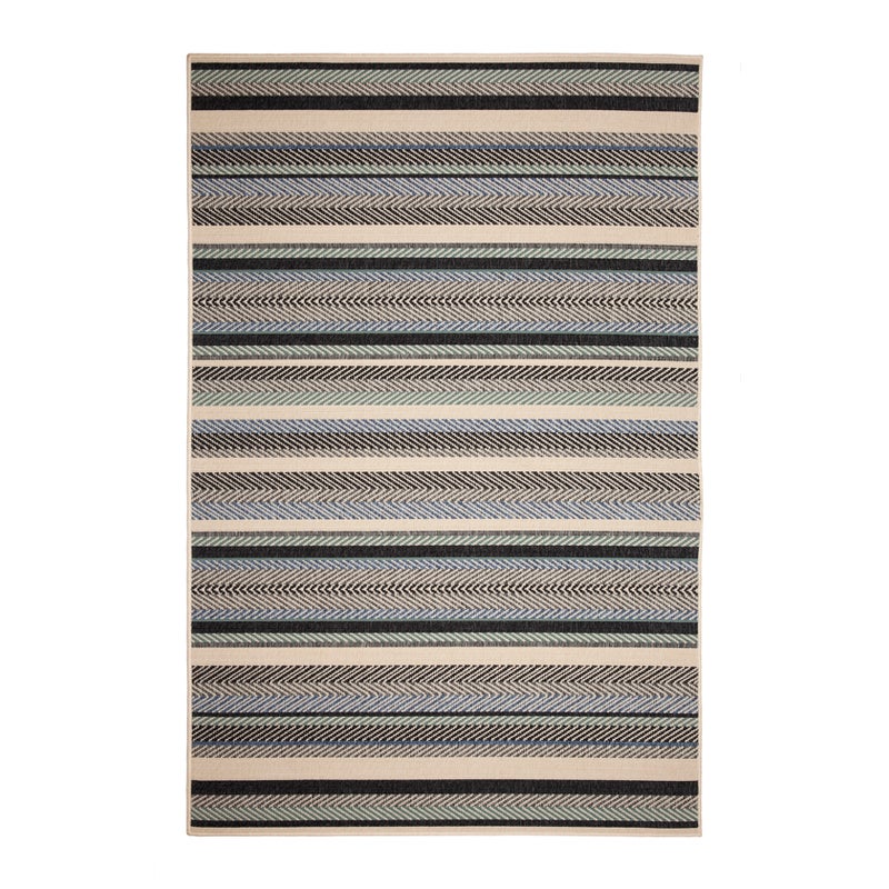 Striped Multicoloured Outdoor Rug Large, Are Polypropylene Rugs Comfortable