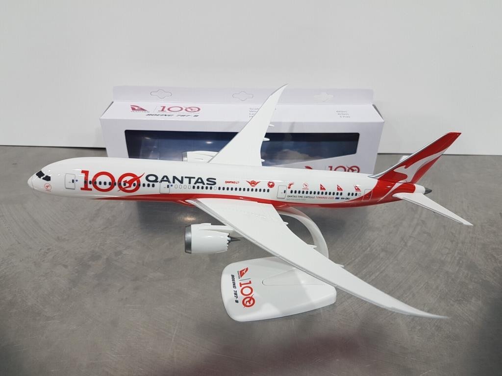 Buy 1/200 Qantas B787-9 100th Anniversary Scale Snap-fit Plastic Mode ...