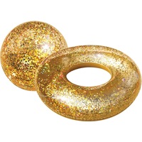 Bling Swim Ring & Ball Set Gold
