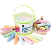 Chalk-Sidewalk Bucket 24 Pieces