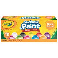 Crayola 10 Washable Neon Paint