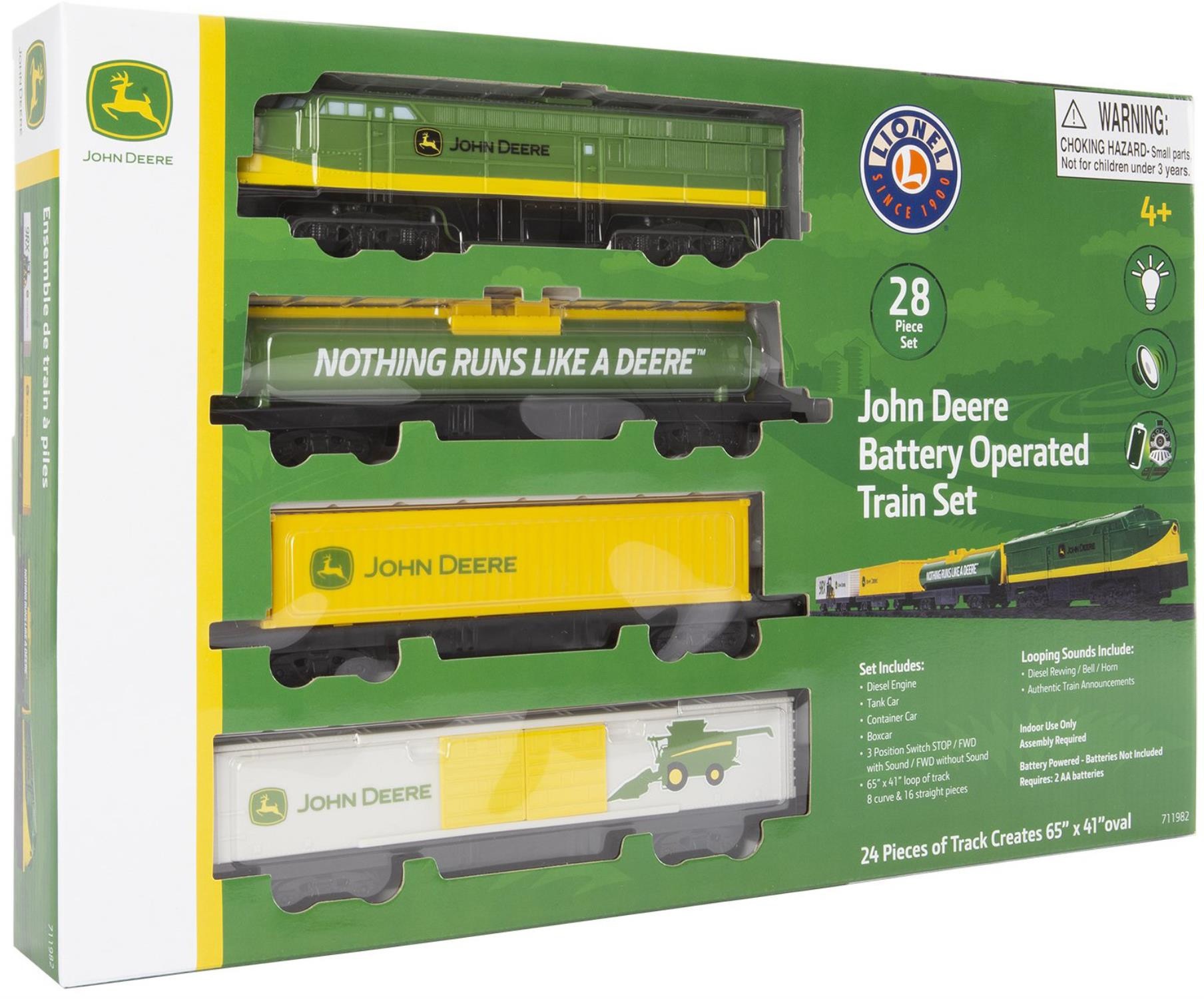 Buy John Deere Battery Operated Mini Diesel Train Set - MyDeal Australia