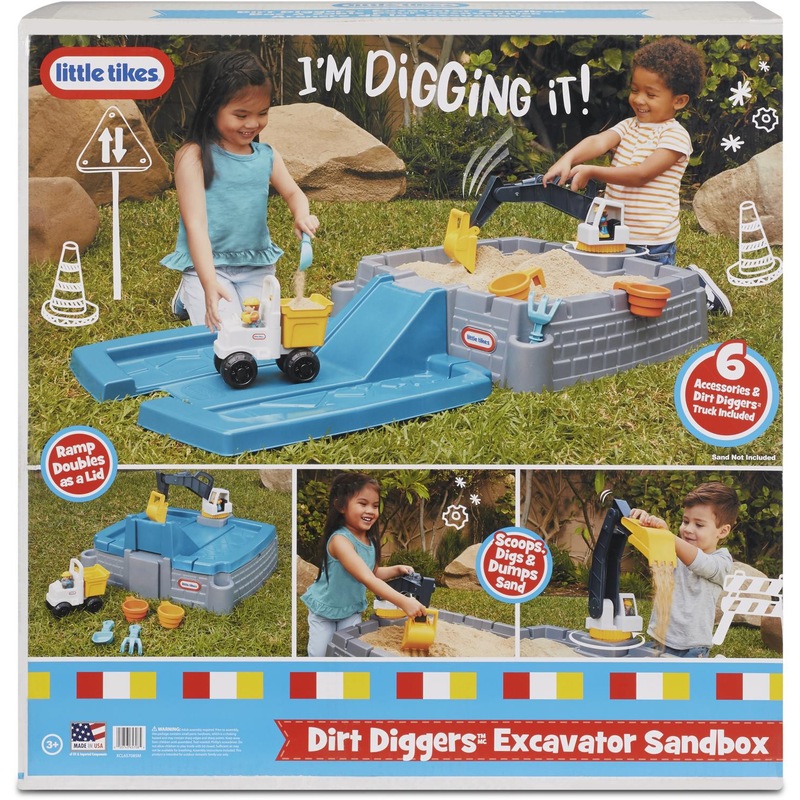 Buy Little Tikes Dirt Diggers Excavator Sandbox MyDeal