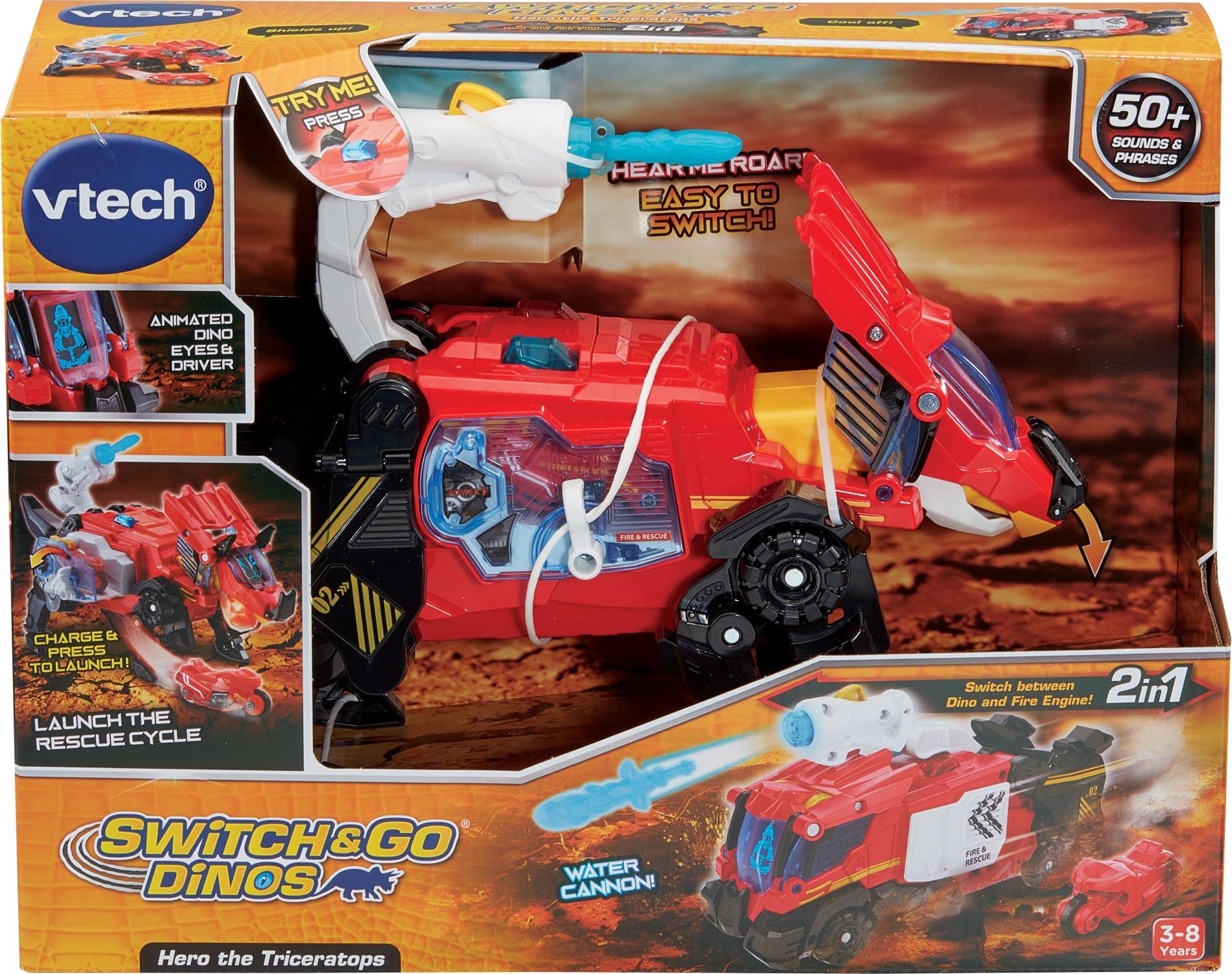 Buy VTech Switch & Go Dinos Hero The Triceratops - MyDeal Australia