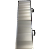YES4PETS 122 cm Portable Foldable Aluminium Folding Pet Dog Car Van Climb Non Slip Surface Ramp