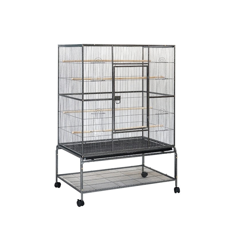 Buy YES4PETS 140 cm Large Bird Cage Parrot Budgie Aviary With Stand ...