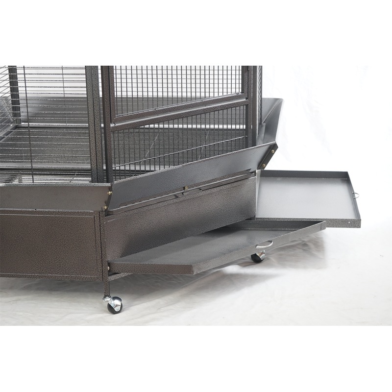 Buy YES4PETS 185cm XXL Corner Bird Cage Pet Parrot Aviary Perch Castor