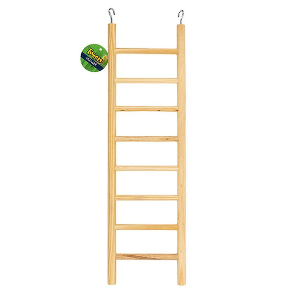 YES4PETS 3 x Wooden Ladder Bird Budgie Canary Hamster Gerbil Mouse Rats Cage Ladders Toys