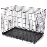 YES4PETS 30' Collapsible Metal Dog Crate Cage Cat Carrier
