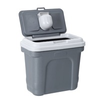 30L Pets Dogs Puppy Food Storage Storer Container w/ Scoop Grey