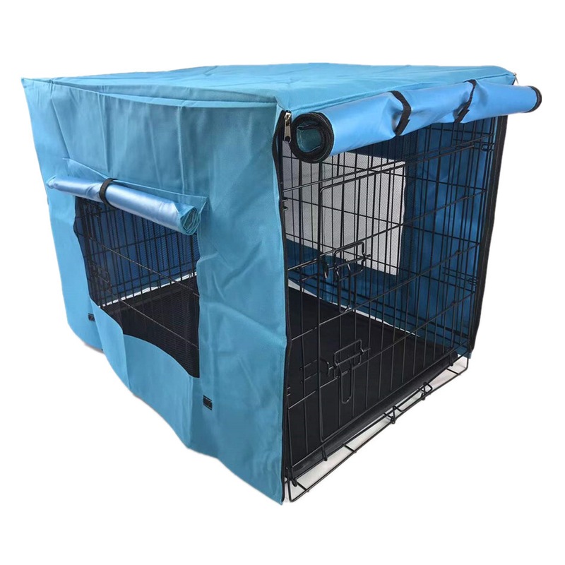 Buy 48' Collapsible Metal Dog Puppy Crate Cat Cage With Cover MyDeal