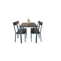 YES4HOMES 5 Piece Kitchen Dining Room Table and Chairs Set Furniture Black