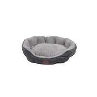 YES4PETS Blue / Grey Washable Fleece Soft Pet Dog Cat Bed-Large