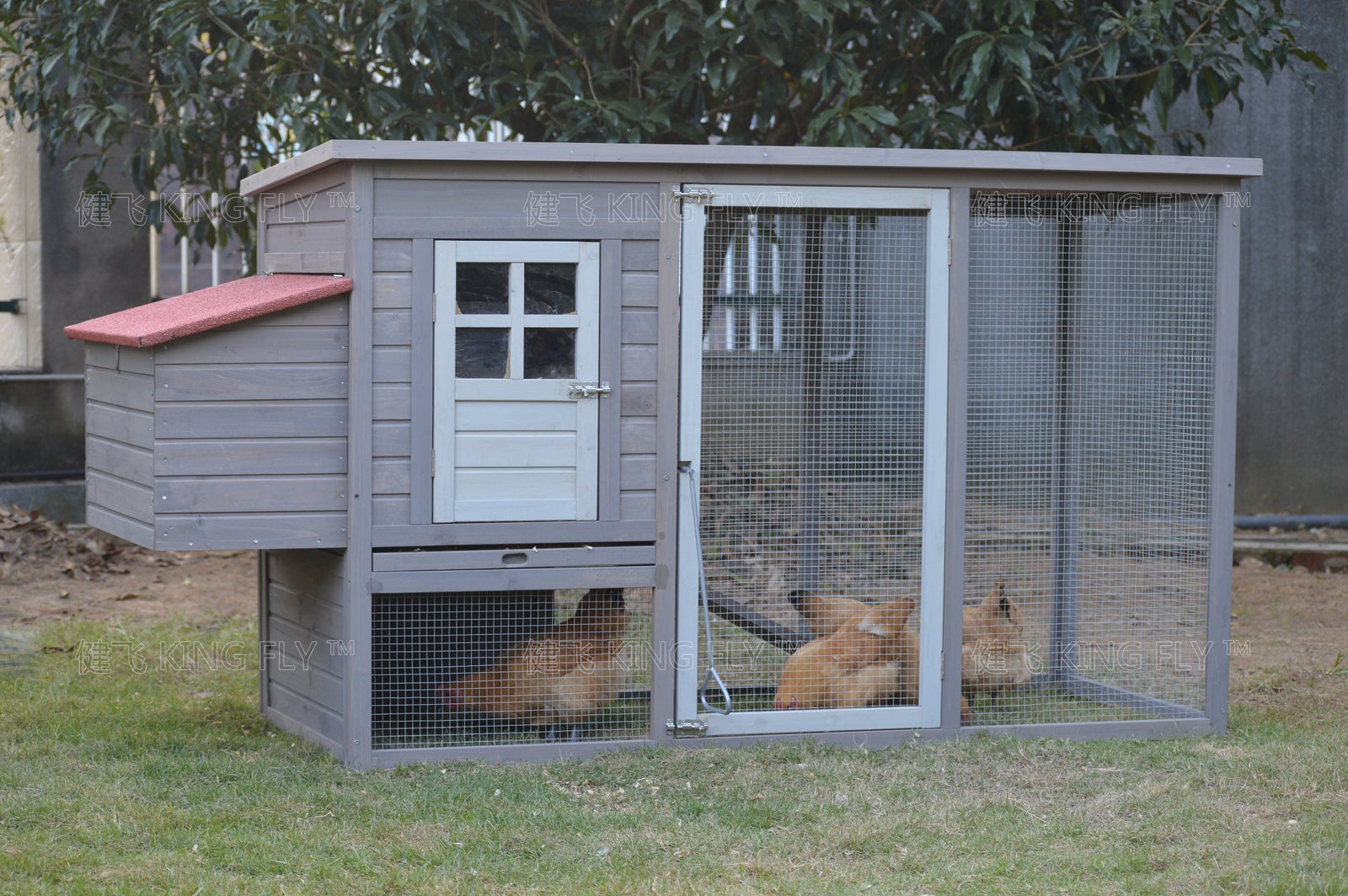 YES4PETS Large Chicken Coop Rabbit Hutch Ferret Cage Hen Chook House