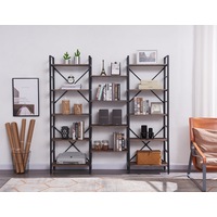 YES4HOMES Industrial Vintage Shelf Bookshelf, Wood and Metal Bookcase Furniture for Home & Officer Home & Office