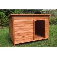 YES4PETS Large Timber Pet Dog Puppy Wooden Cabin Kennel Timber House