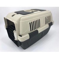 YES4PETS Medium Portable Dog Cat House Pet Carrier Travel Bag Cage+Safety Lock & Food Box