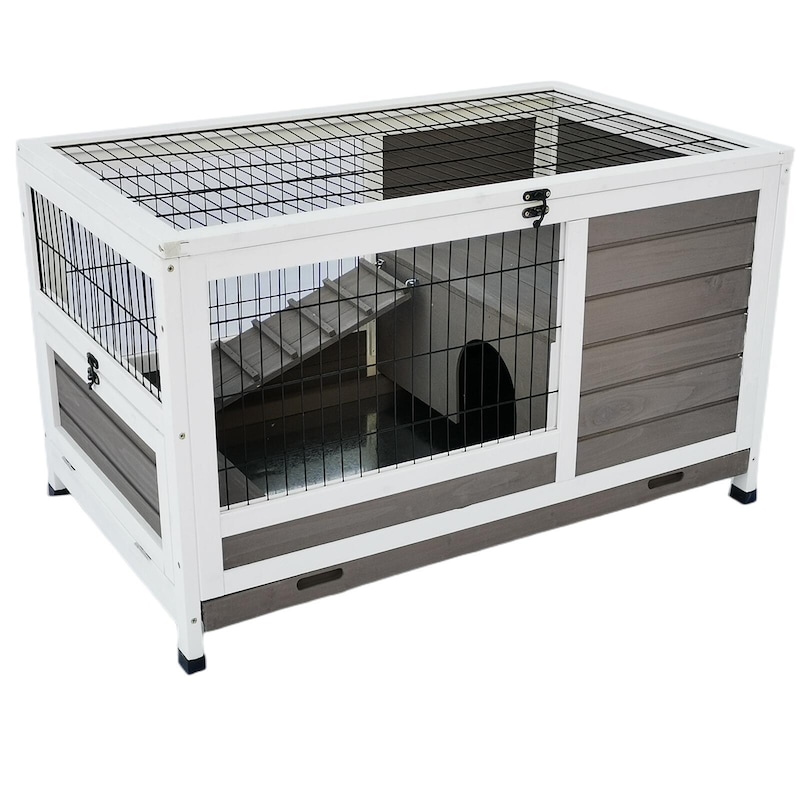 Buy YES4PETS Rabbit Hutch Cat House Cage Guinea Pig Ferret Cage - MyDeal