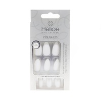 POLISHED ARTIFICIAL NAILS - STILETTO WHITE MEDIUM 24PC