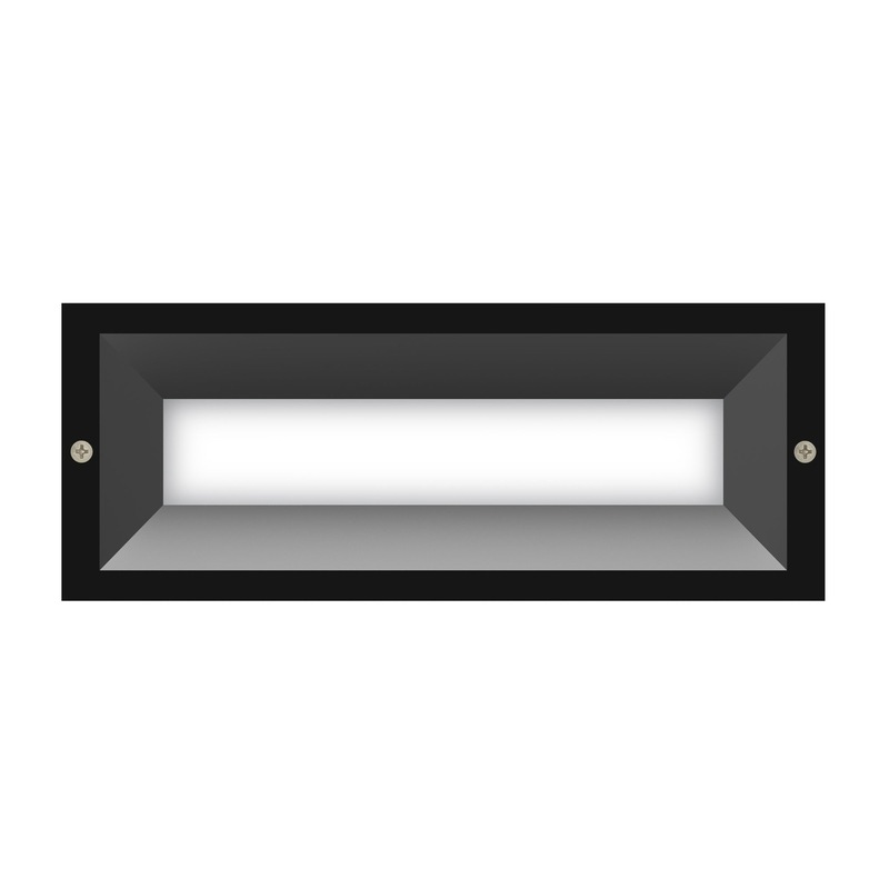 Buy Exterior LED Recessed Rectangular Frosted Diffuser Wall / Brick ...