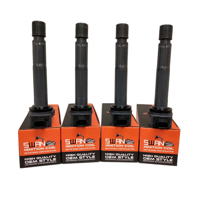 Pack of 4 - SWAN Ignition Coil for Acura TSX & Honda Accord Euro (2.4L)