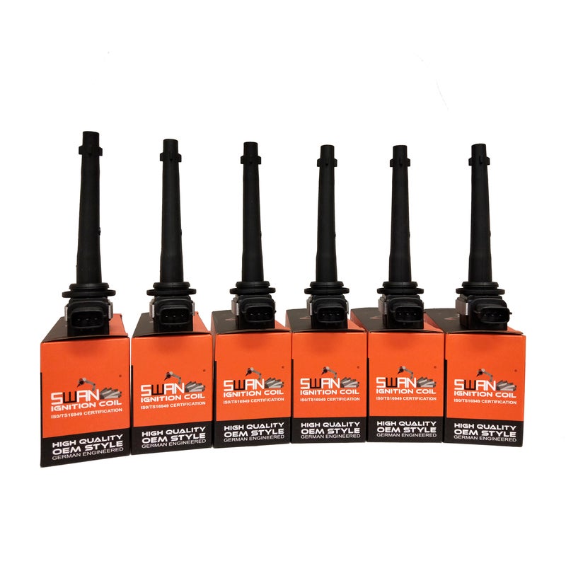 Pack of 6 - SWAN Ignition Coil for Mitsubishi 380 (3.8L)