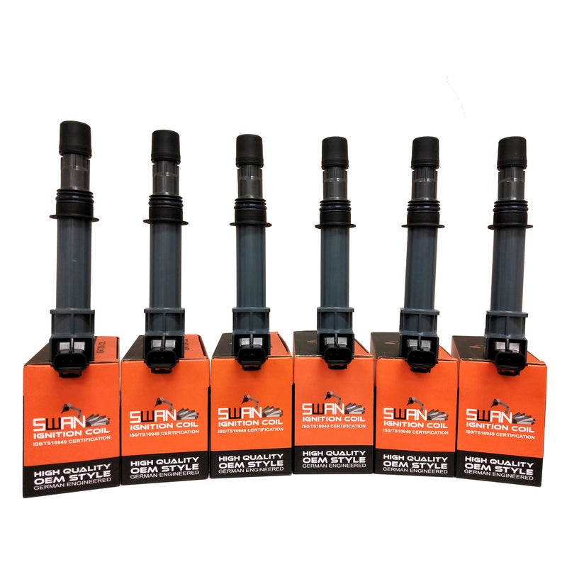 Pack of 6 - SWAN Ignition Coils for Dodge Nitro (3.7L)