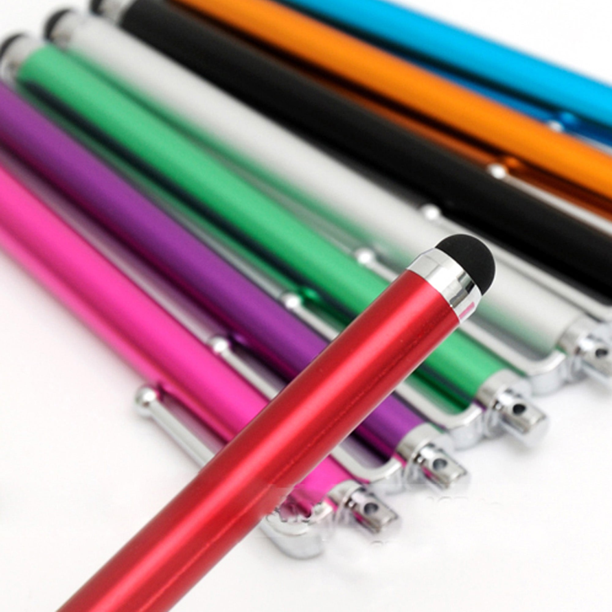 [10 Pack] Premium Universal Capacitive Touch Screen Stylus Pens by MEZON – Vibrant Colours, Convenient Size 10cm – Compatible with All Tablets and Smartphones