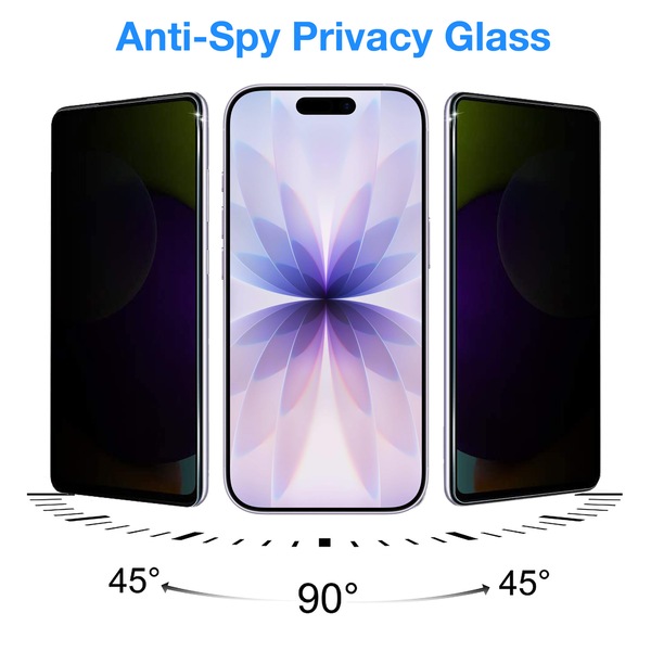 Buy [2 Pack] Privacy AntiSpy Full Coverage Apple iPhone 17 (6.3