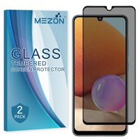 [2 Pack] Privacy Anti-Spy Full Coverage Samsung Galaxy A32 Tempered Glass Premium 9H HD Screen Protectors by MEZON (Galaxy A32, Privacy) – FREE EXPRESS