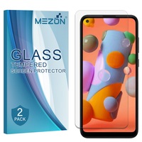 [2 Pack] Samsung Galaxy A21s Tempered Glass Crystal Clear Premium 9H HD Screen Protector by MEZON – Case Friendly, Shock Absorption (A21s, 9H) – FREE EXPRESS