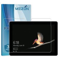 [3 Pack] Microsoft Surface Go (10") Ultra Clear Film Screen Protector by MEZON – Case and Surface Pen Friendly, Shock Absorption – FREE EXPRESS