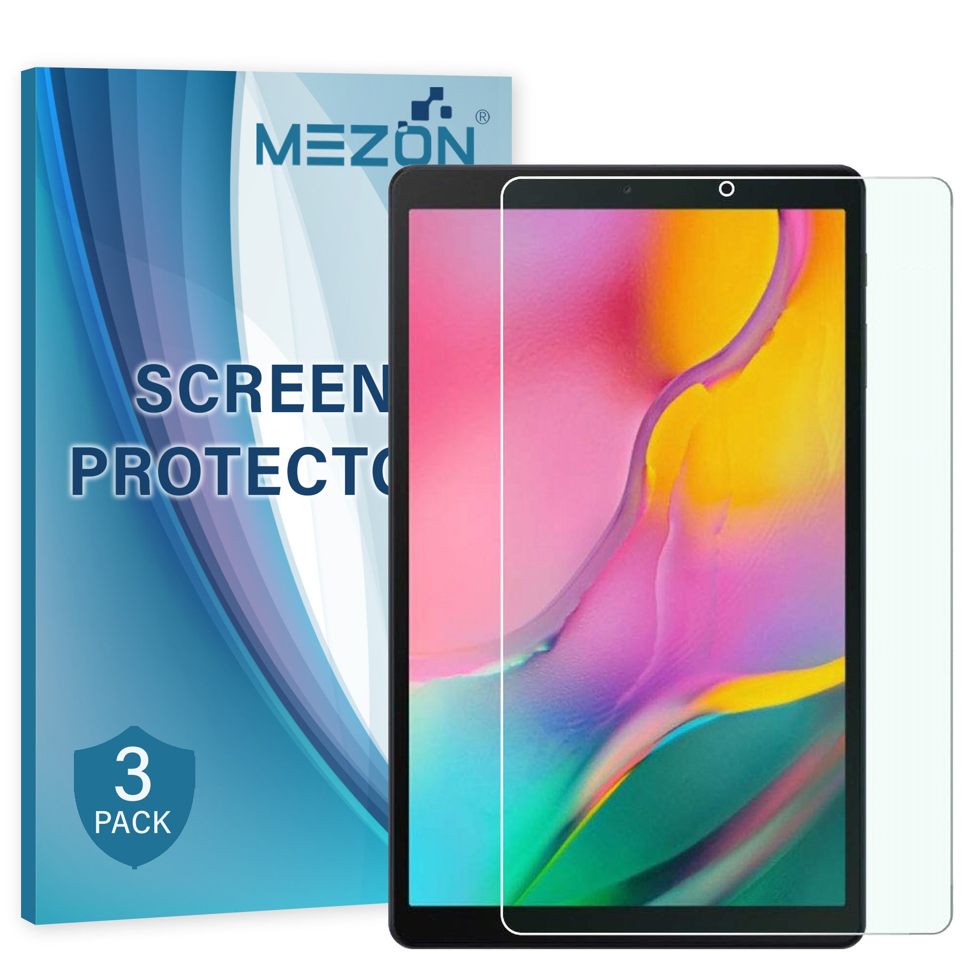 [3 Pack] Samsung Galaxy Tab A 10.1" 2019 Anti-Glare Matte Film Screen Protector by MEZON (SM-T510, T515, Matte)