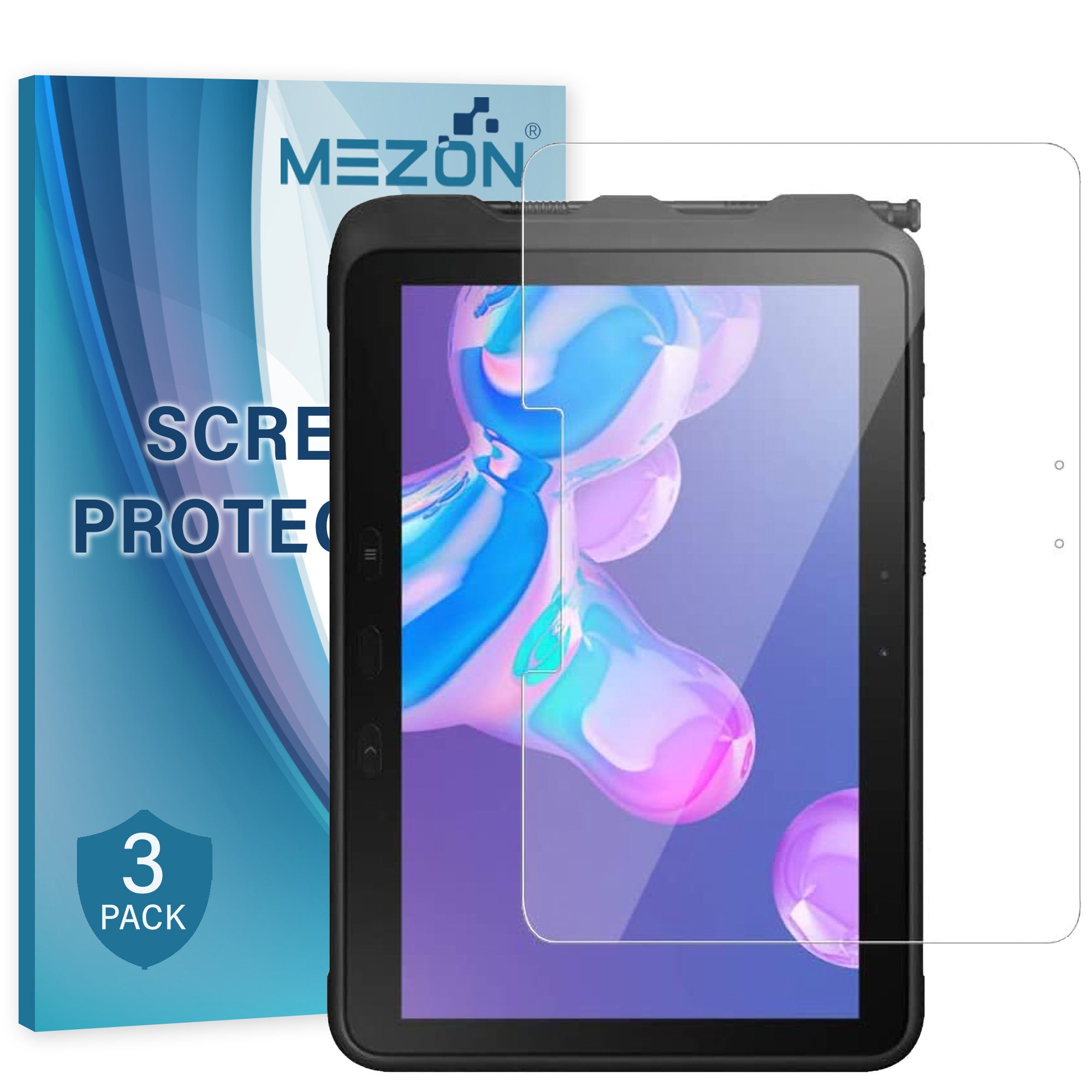 [3 Pack] Samsung Galaxy Tab Active Pro 10.1" Anti-Glare Matte Film Screen Protector by MEZON (SM-T545, Matte)