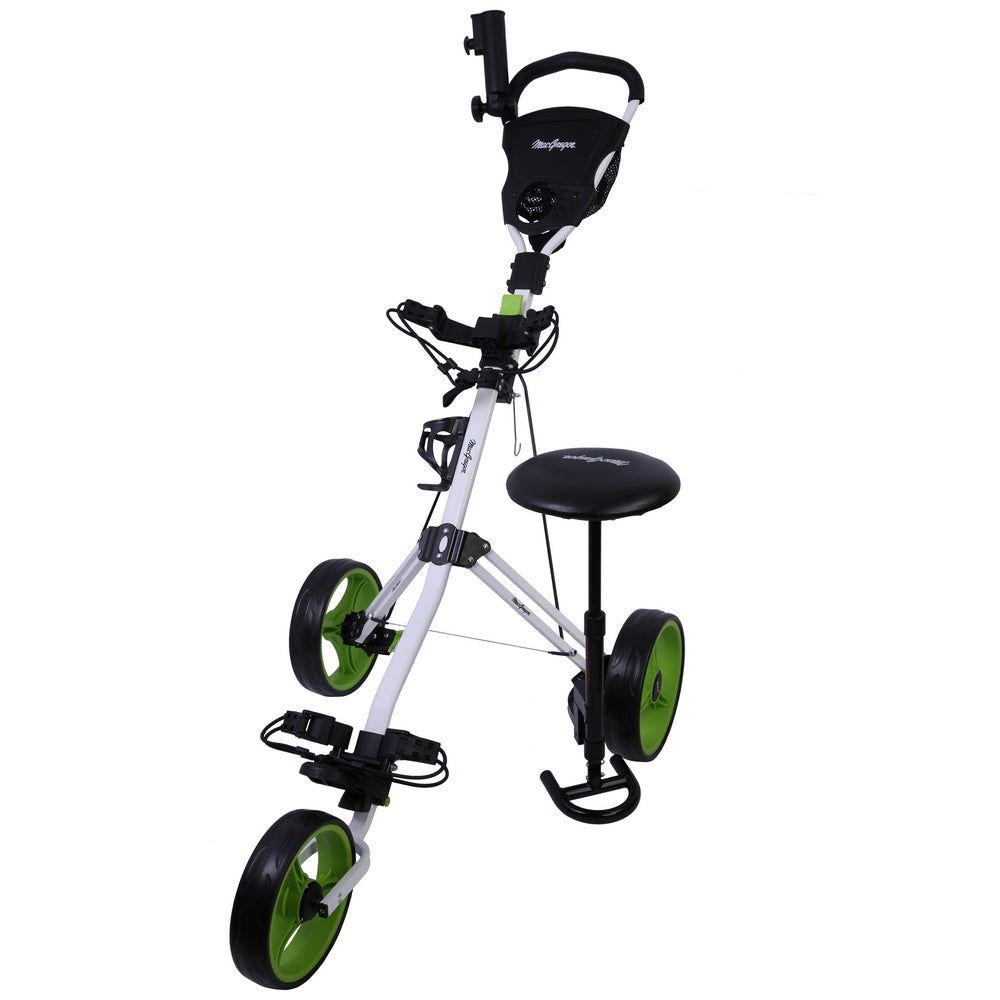 MacGregor Golf X-TREME 3 Wheel Push/Pull Golf Buggy/Trolley/Cart/Trundler With Seat