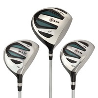Ram Golf EZ3 Graphite Wood Set - Driver, 3 & 5 Wood - Headcovers Included, Ladies Right Hand