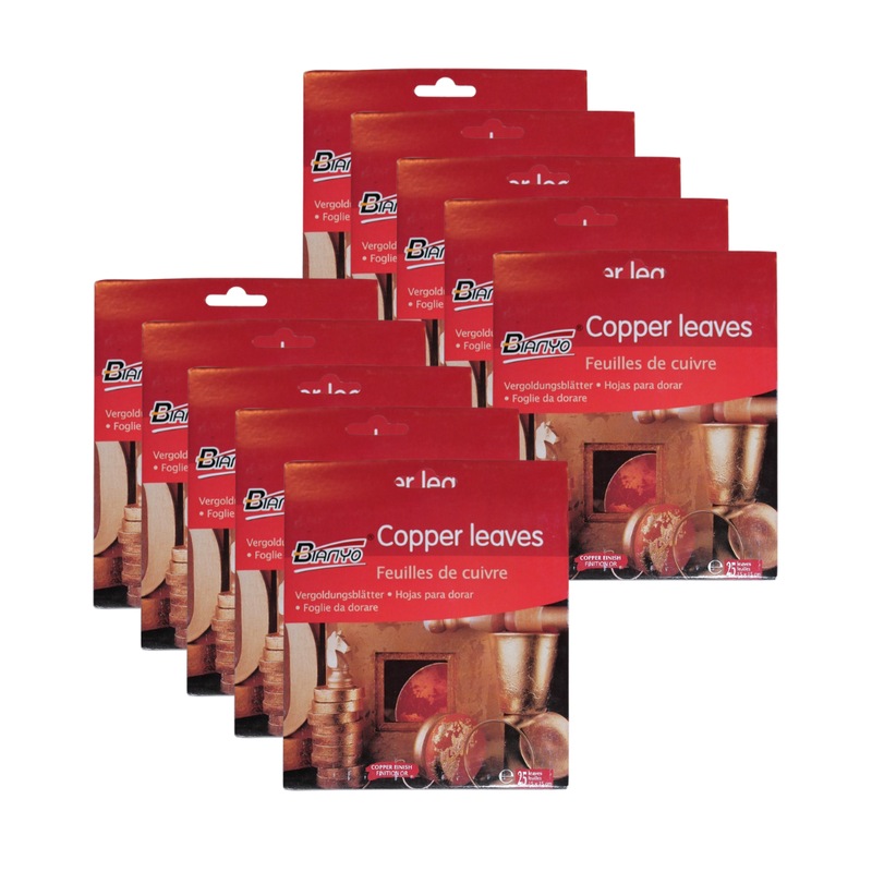 Buy 10x Imitation Copper Leaf Packs 15cm 250 Sheets Bulk Set Leafing