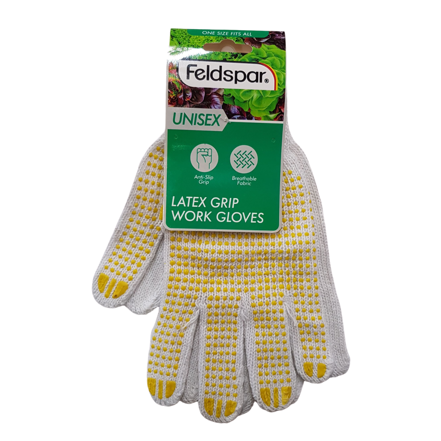 1 Pair of Working Gardening Gloves with Latex Grip