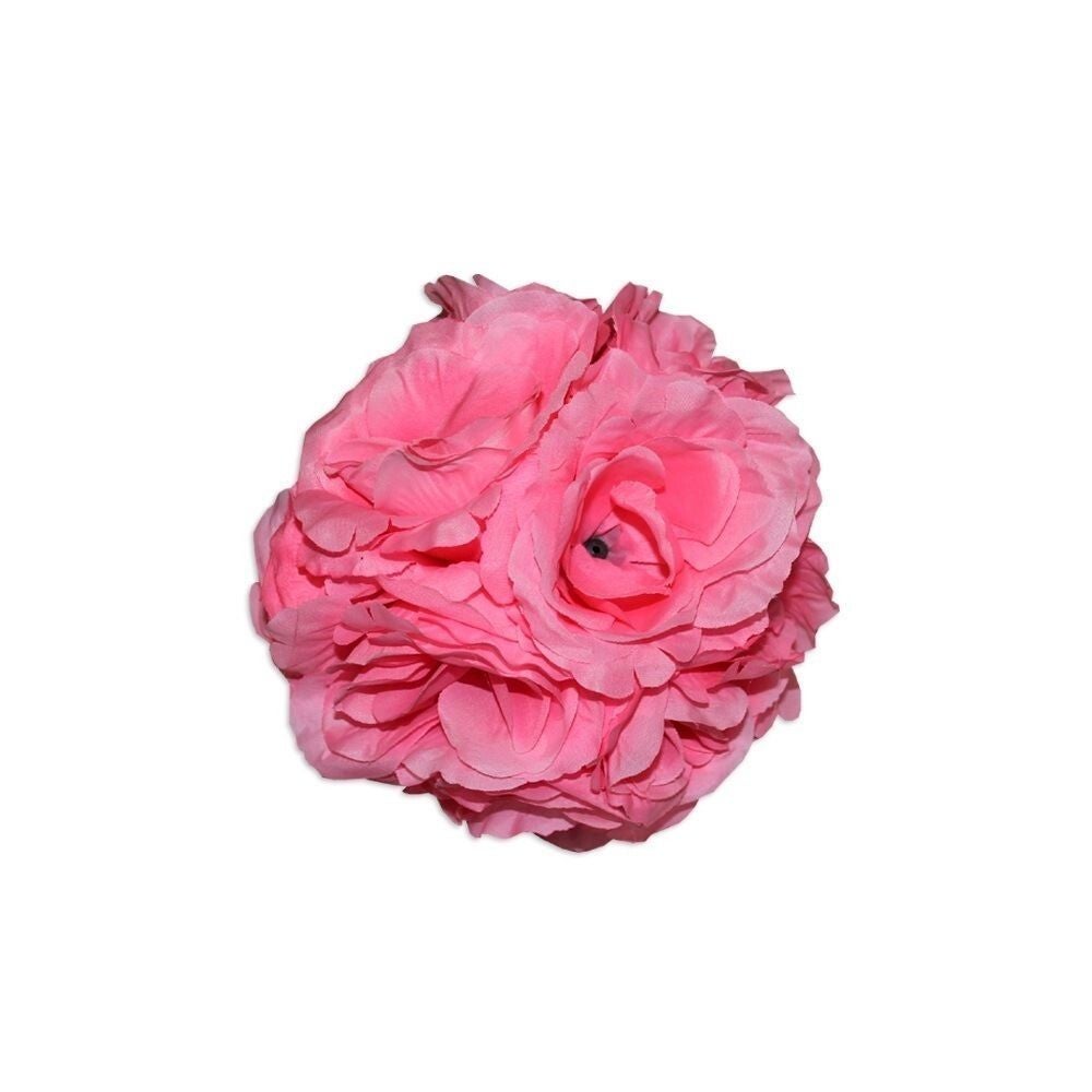 1pce Baby Pink 20cm Polyester Rose Flower Ball Hangable Weddings