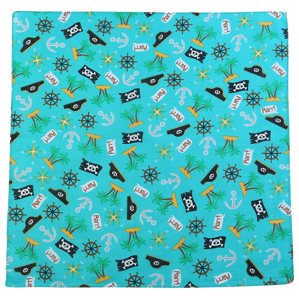 Blue Grey Camouflage Bandana – 100% Cotton, 54cm, Army Style Head Wrap Scarf By ASAH HOME