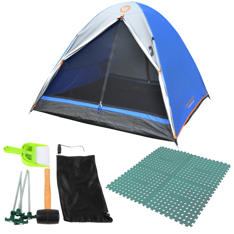 Buy 2P Tent + Essentials Kit + 4 Foam Mats, Tanami Dome Camping Outdoor