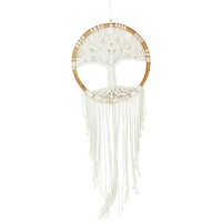 31cm Macrame Tree Of Life Wall Art Dream Catcher Rattan Ring