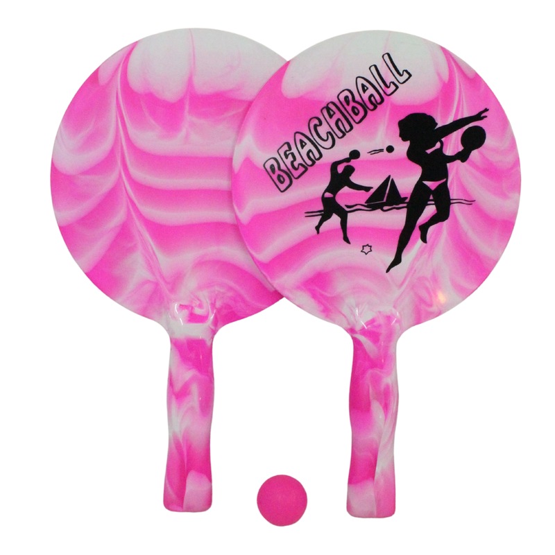 Buy 38cm Pink Bat And Ball Beach Pool Game Great Fun For The Kids