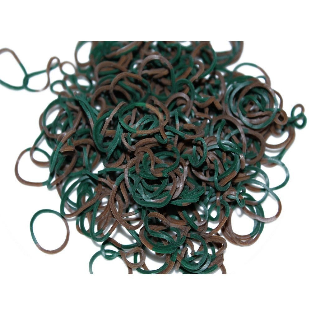 16 S Clips ASAH Colour Loom Bands 300pce Camouflage 