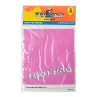 Light Pink 8pce Loot Party Bags Kids Birthday Parties Loot Filler