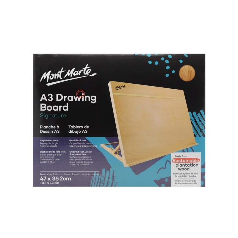 Buy Mont Marte Drawing Board A3 with Band, Table Easel Stand Painting