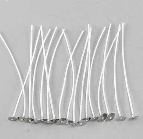 100pce 12cm Long Candle Wicks With Metal Base and White Colour DIY Making Essential