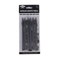 6 Woodless Graphite Pencils Excellent for Sketching and Drawing Quality