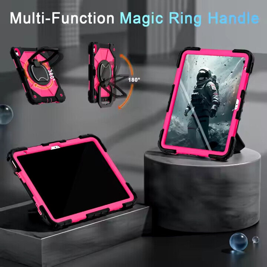 For iPad 6th Gen 9.7" Case Kids Heavy Duty Shockproof Cover - Green - Black